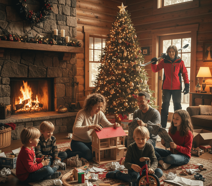 Christmas Morning  (and the Art of ditching to Go&nbsp;Skiing)